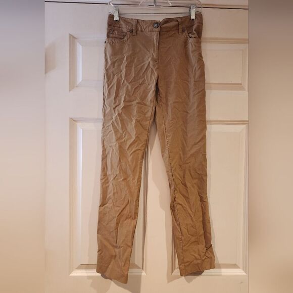 New Directions stretchy tan skinny pants size 4 - Picture 1 of 5